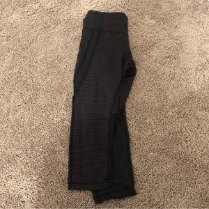 Lululemon Striped Capri Leggings